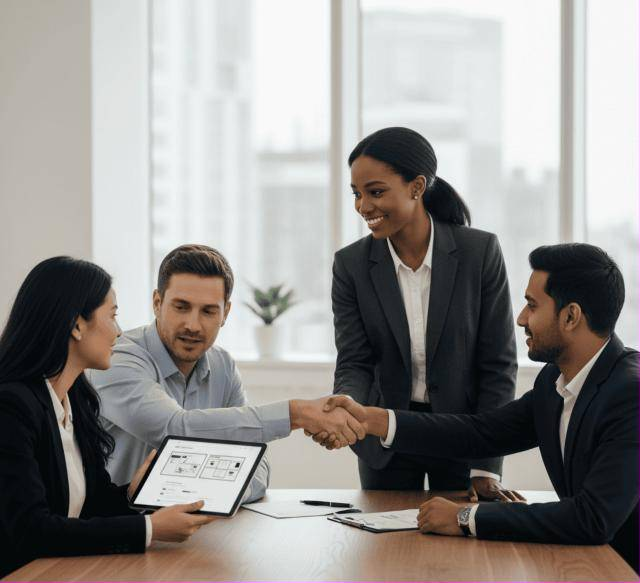 Team working together